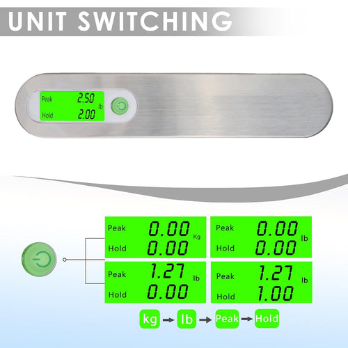 110lb Digital Archery Bow Scale Portable Luggage Scale with Backlit Display