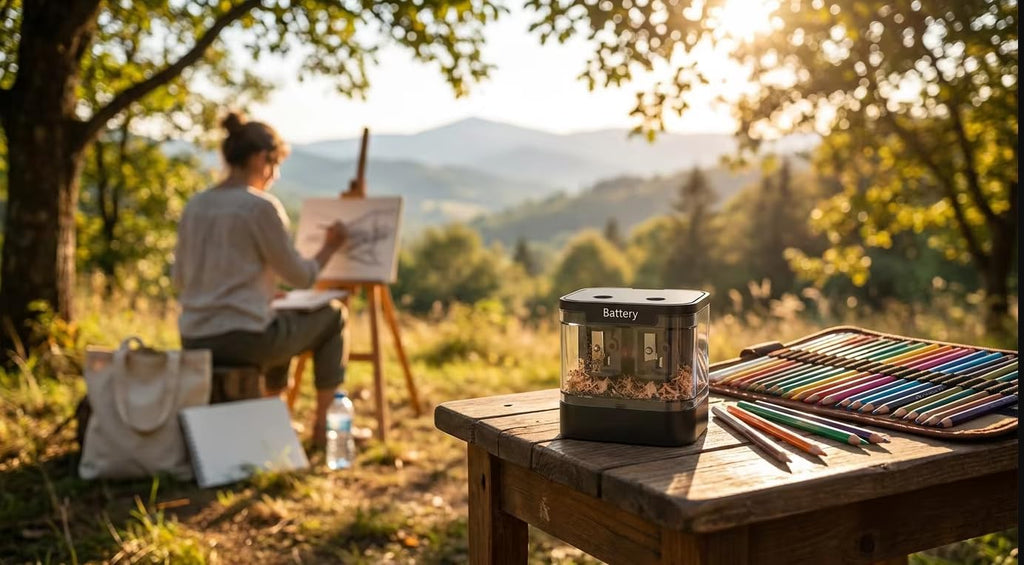 Dual Power Electric Pencil Sharpener, Dual Hole for Standard &Jumbo Pencils
