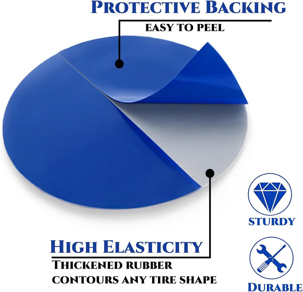 80 Pack 58mm Round Tire Repair Patch, Glue Not Included