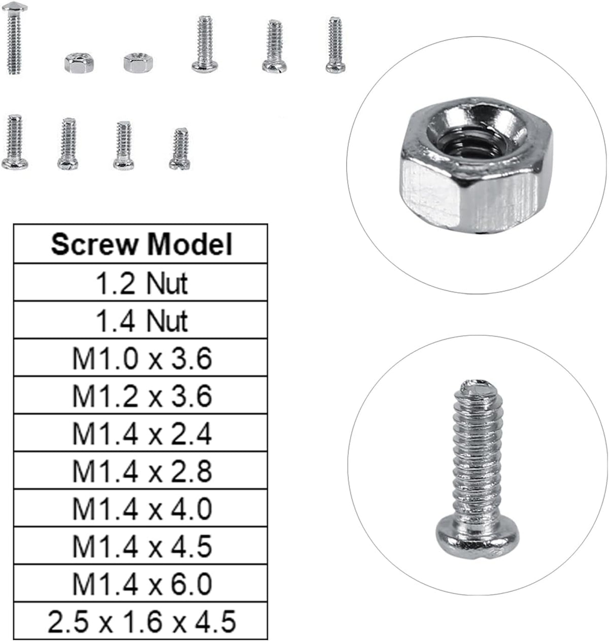 600PCS Eyeglass Repair Kit, Eye Glass Repairing Tool with Tiny Screws, Nuts