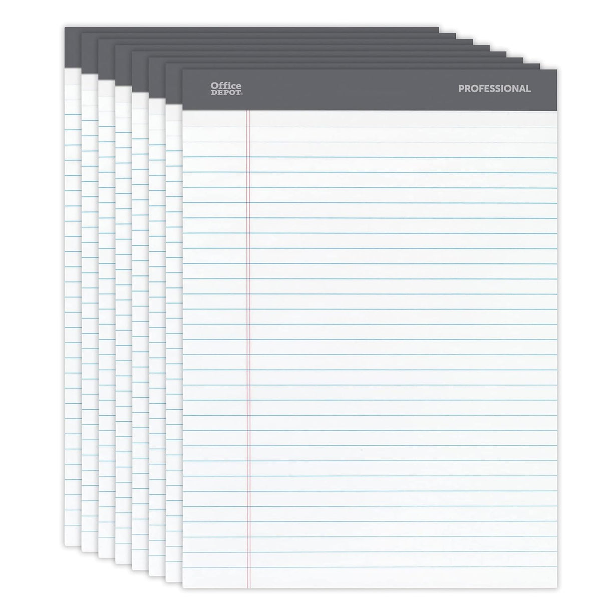 Office Depot Professional Legal Pad, 8 1/2in. x 11 3/4in., Legal Ruled, 50 Sheets Per Pad