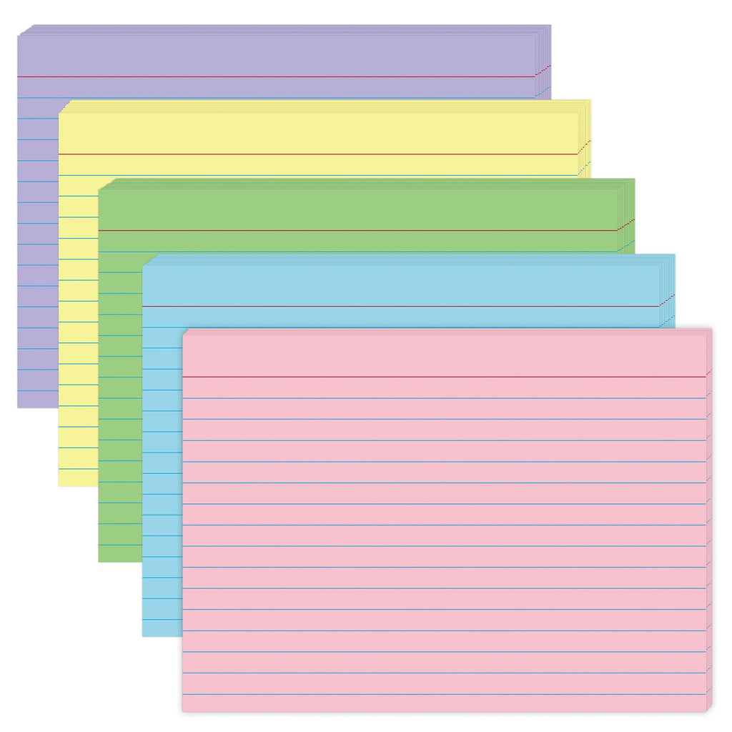 5x7 Index Cards (100 Count), Heavyweight 160gsm Blue Note Cards for Office — College