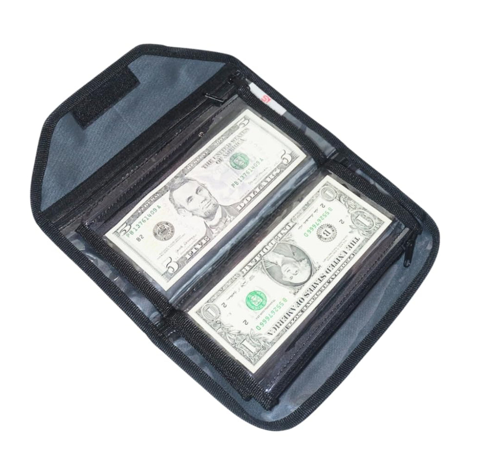 Multipack Pouch Organizer - 6 Zippered Money Envelopes for Cash Management and Budgeting