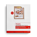 Staples Heavyweight Sheet Protectors, 8.5x11 Inch, Clear, 100-Pack