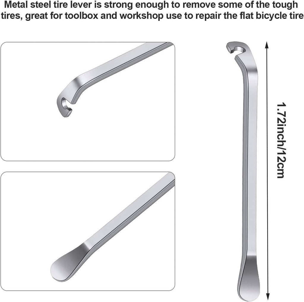 Mudder 6 Pcs Bicycle Spoke Wrench Set, 5 Bike Spoke Tool with 1 Tire Lever