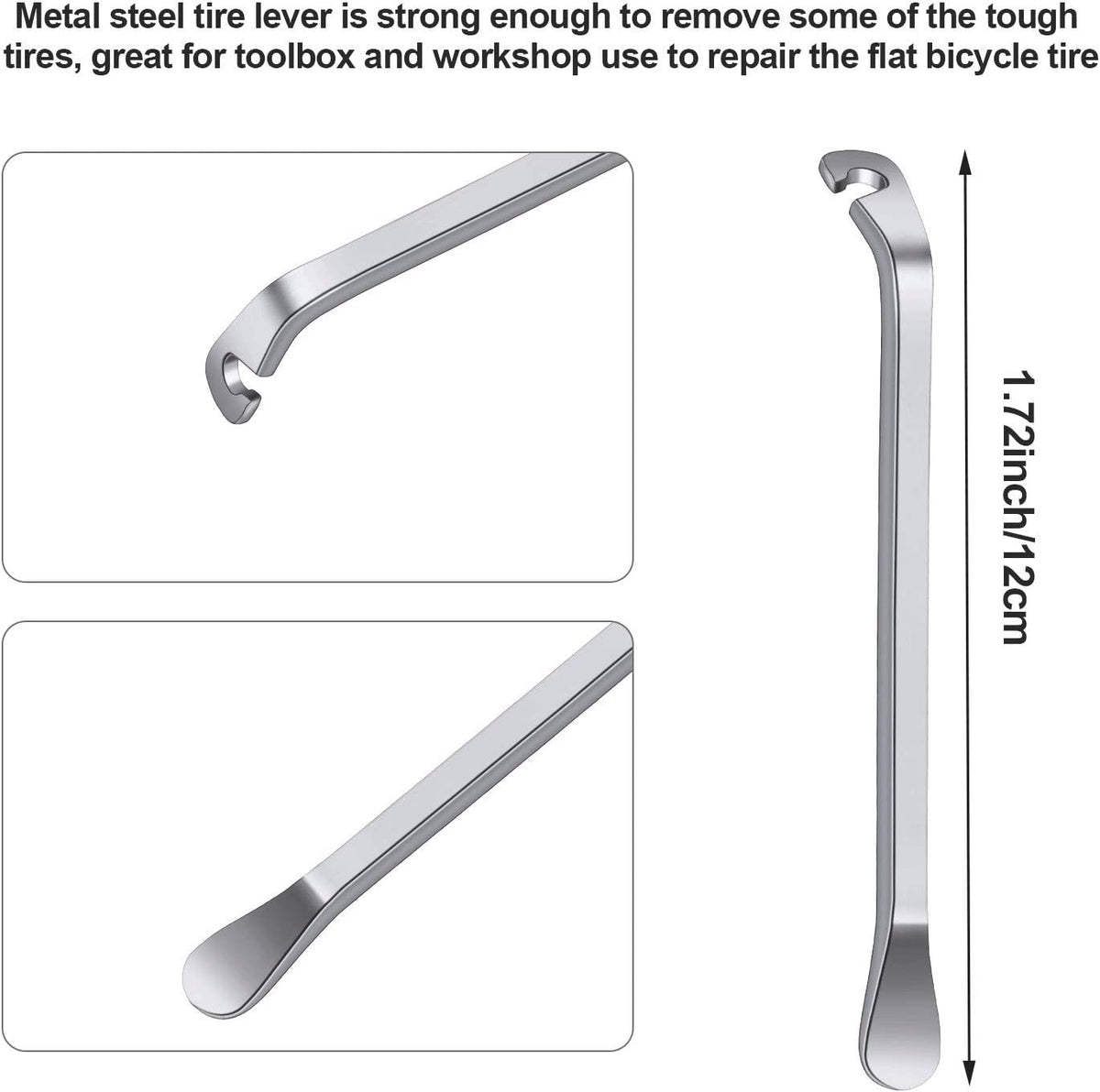 Mudder 6 Pcs Bicycle Spoke Wrench Set, 5 Bike Spoke Tool with 1 Tire Lever