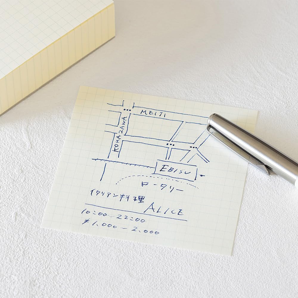 DESIGNPHIL 15286006 Midori Memo Pad, MD Block Memo, Graph Ruled