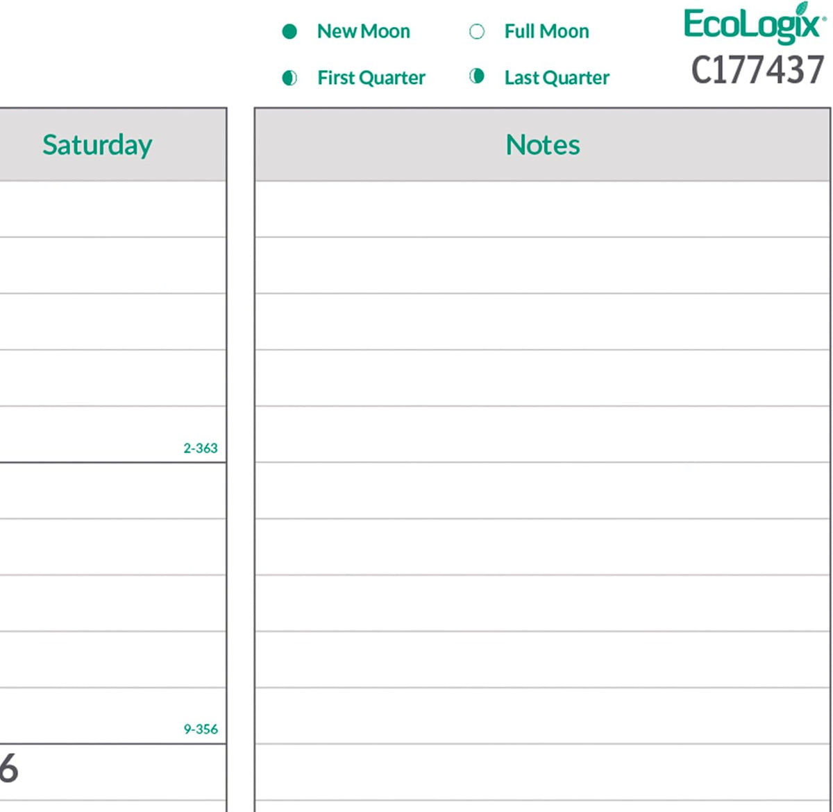 Brownline® 2027 EcoLogix® Monthly Desk Pad Calendar, 12 Months, January to December