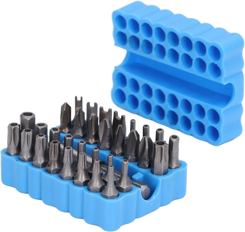 Tangxi 33Pcs Security Bit Set 1/4in Hex | Screwdriver Bit Kit for Maintenance Repair