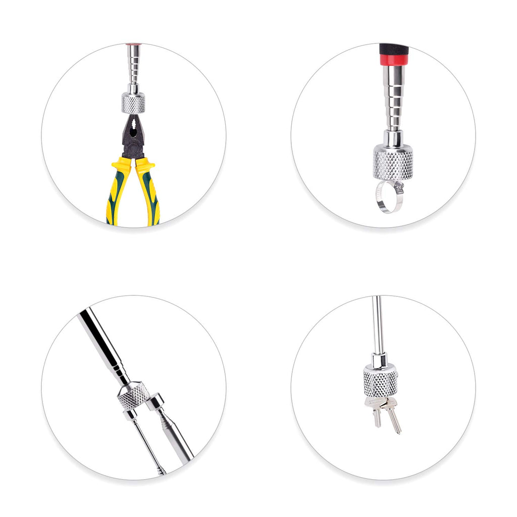 Magnetic Pick Up Tool 4 Pack, Telescopic Magnet Stick (1.5LB 3LB 10LB 15LB) Birthday for