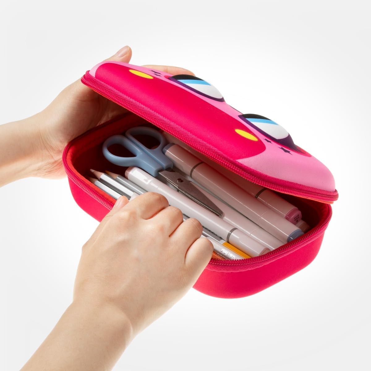 ZIPIT Wildlings Pencil Box for Girls, Cute Pencil Case for School, Pony