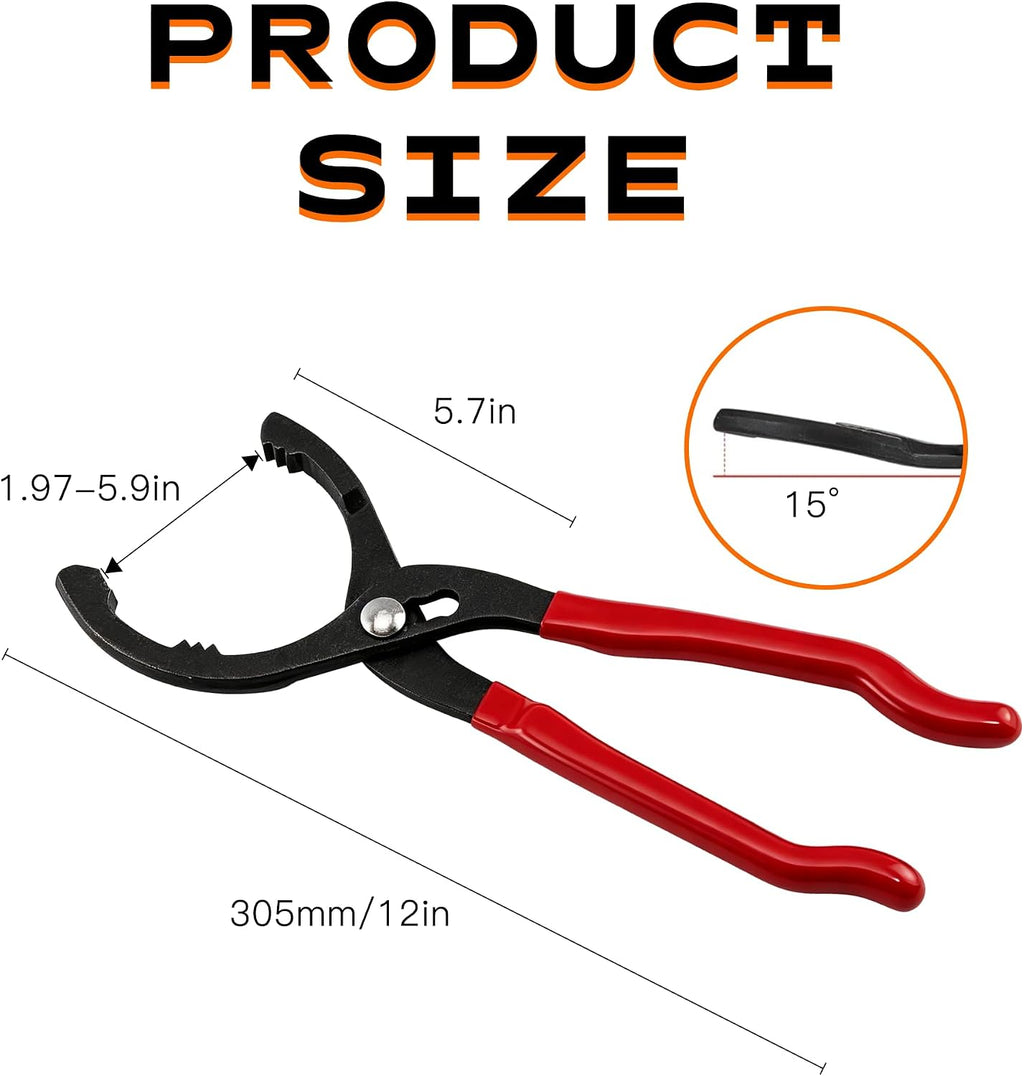 12'' Oil Filters Removal Specialty Tool Oil Filter Wrench