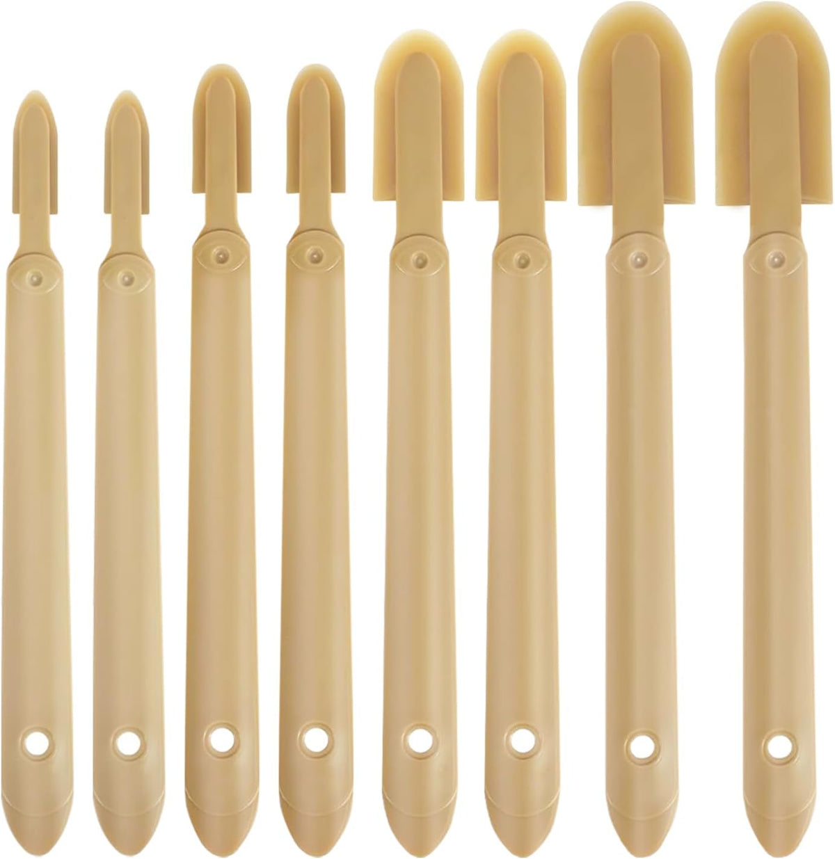 8 PCS Rubber Caulking Spatulas Tool,Rubber Caulk Silicone Sealant Finishing Tool