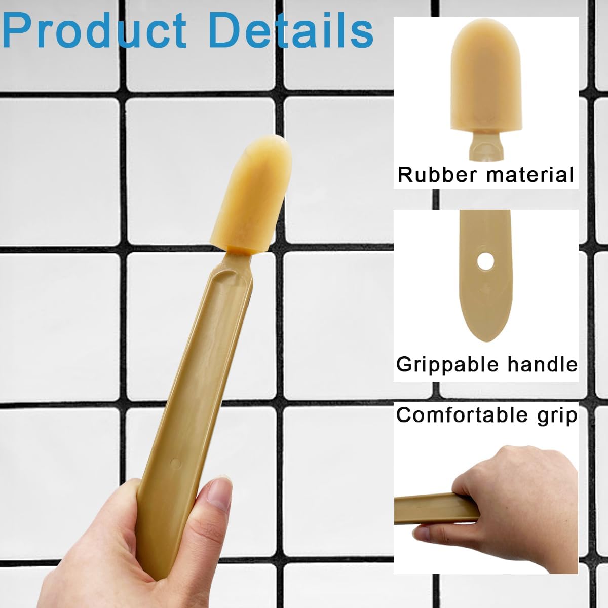8 PCS Rubber Caulking Spatulas Tool,Rubber Caulk Silicone Sealant Finishing Tool