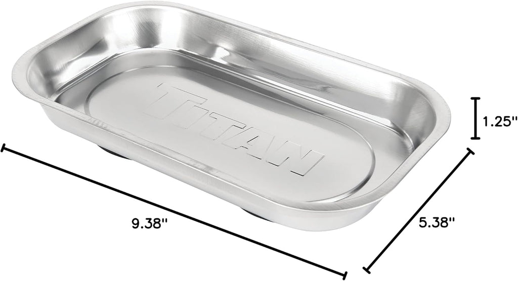 Titan 21265 Rectangular Magnetic Parts Tray (5-3/8 x 9-3/8)