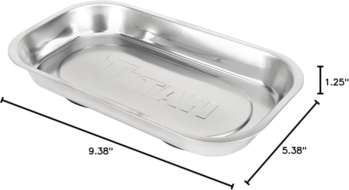 Titan 21265 Rectangular Magnetic Parts Tray (5-3/8 x 9-3/8)