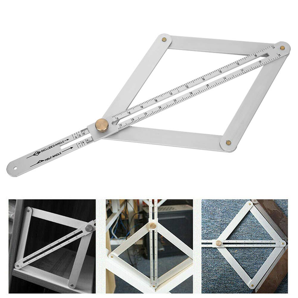 Corner Angle Finder, 4?Fold Multifunctional Angle Measuring Ruler