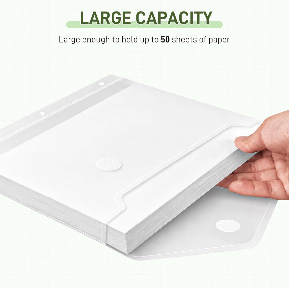 30 Pcak Binder Folders with Staggered Closures, Letter Size