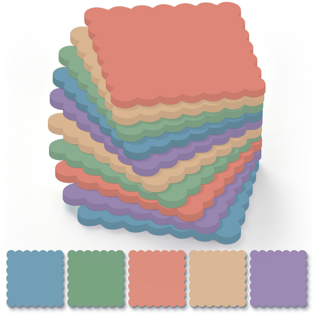 Epakh 10 Pack Scalloped Line Sticky Notes, Gradient Pink Pads, 3 x 4 Inch