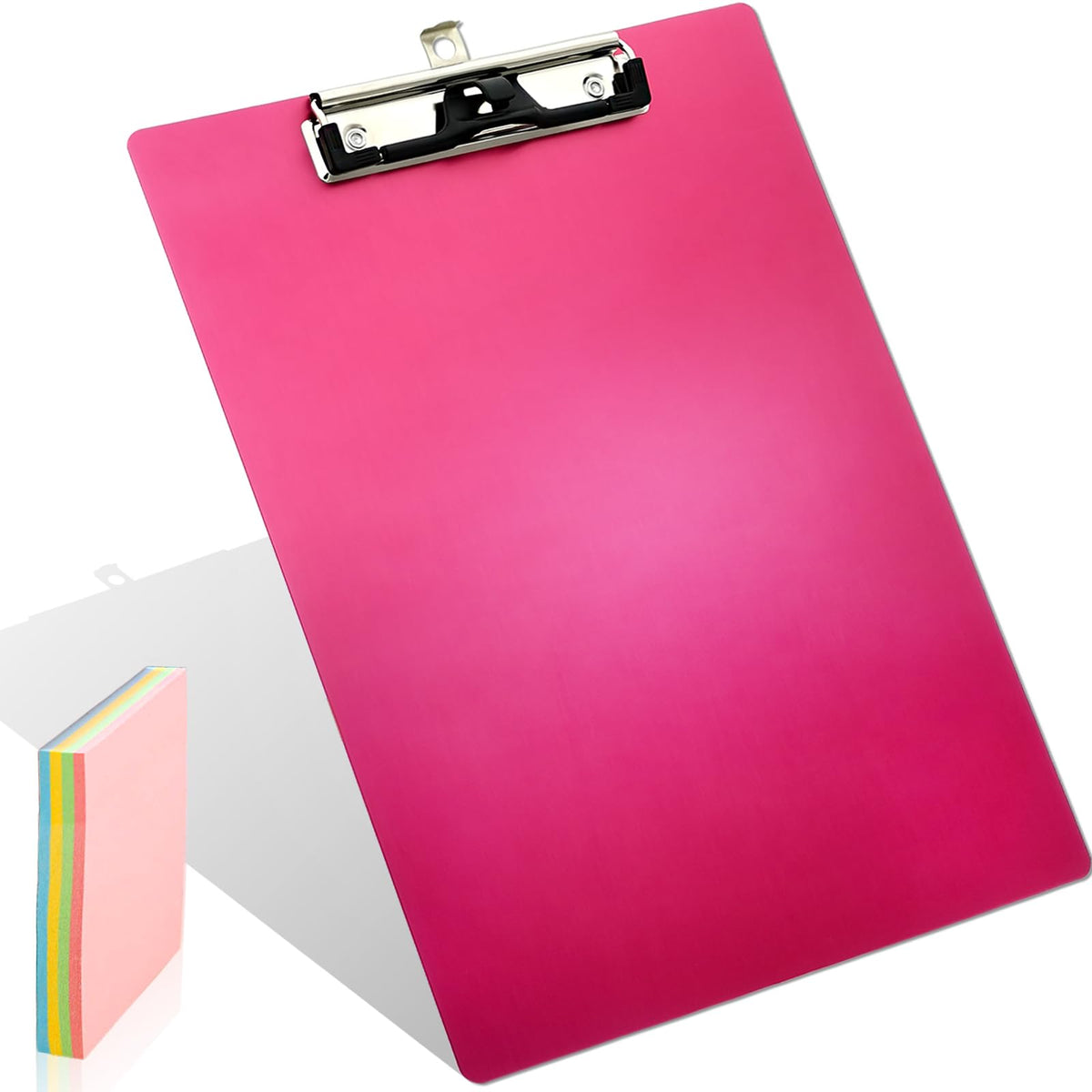 Aluminum Metal Clipboard A4 Hangable 8.5 x 11 Letter Pen Holder Clip Board
