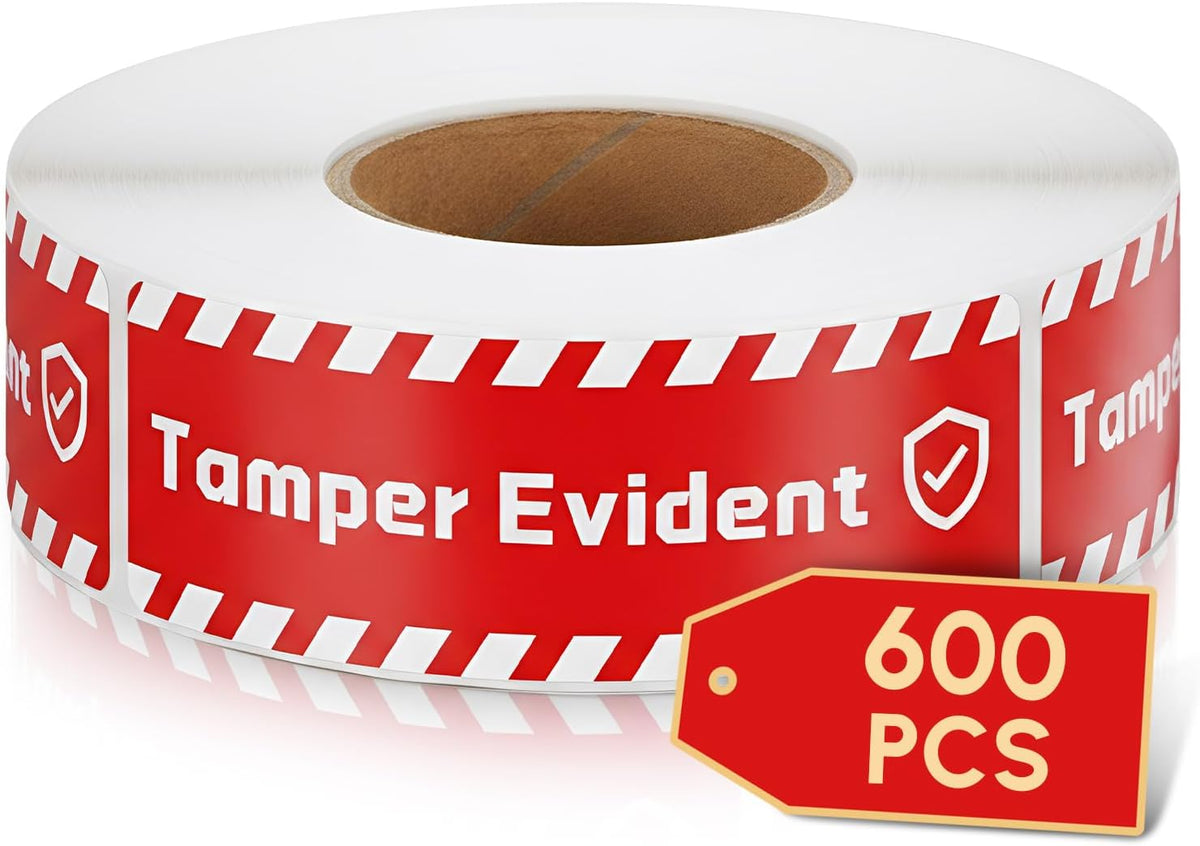 600 Pcs Tamper Evident Proof Stickers for Food Drink Delivery