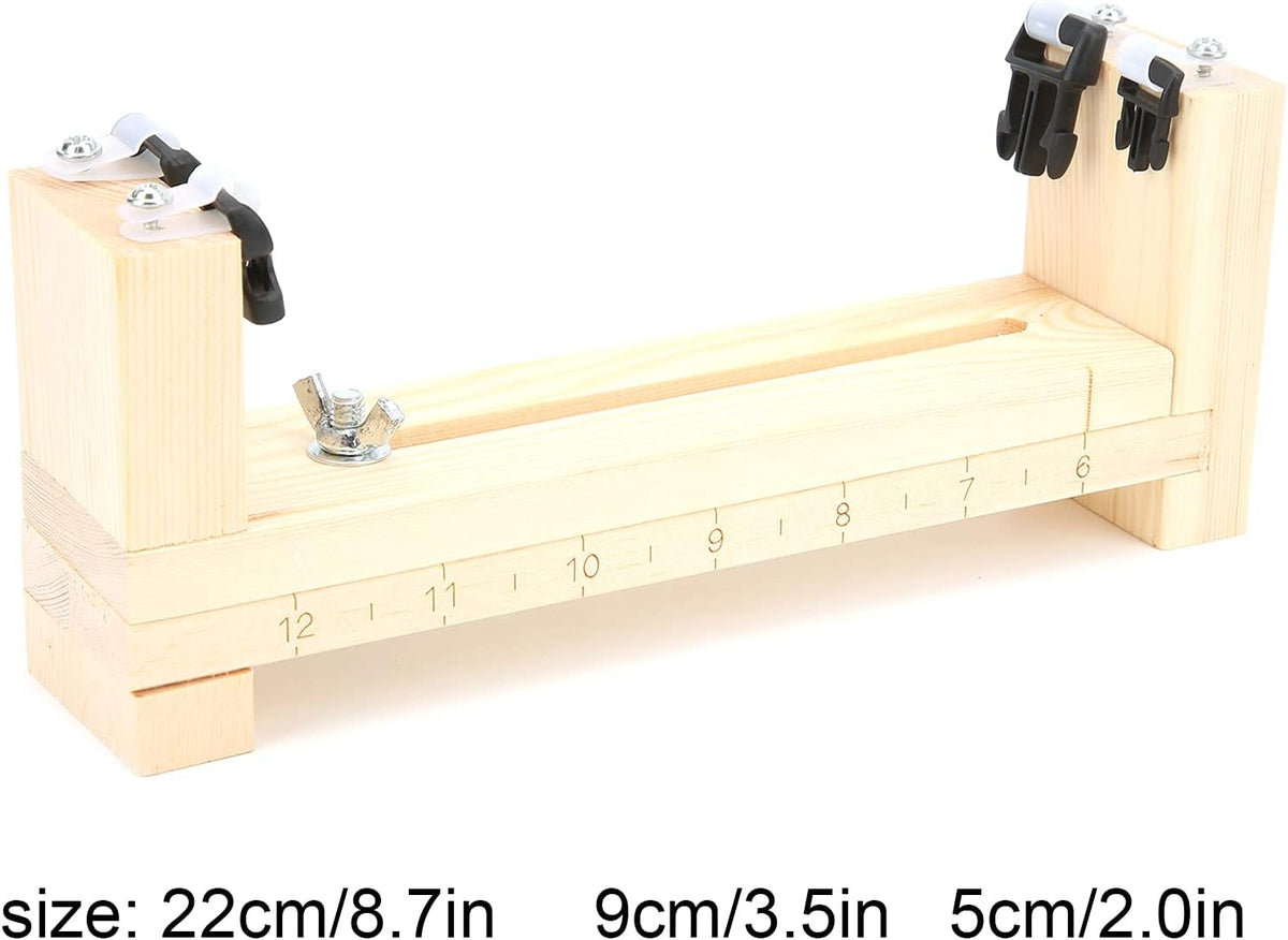 CYSFETENA Wood Bracelet Jig, Adjustable Length Wooden Paracord Jig Bracelet Maker DIY