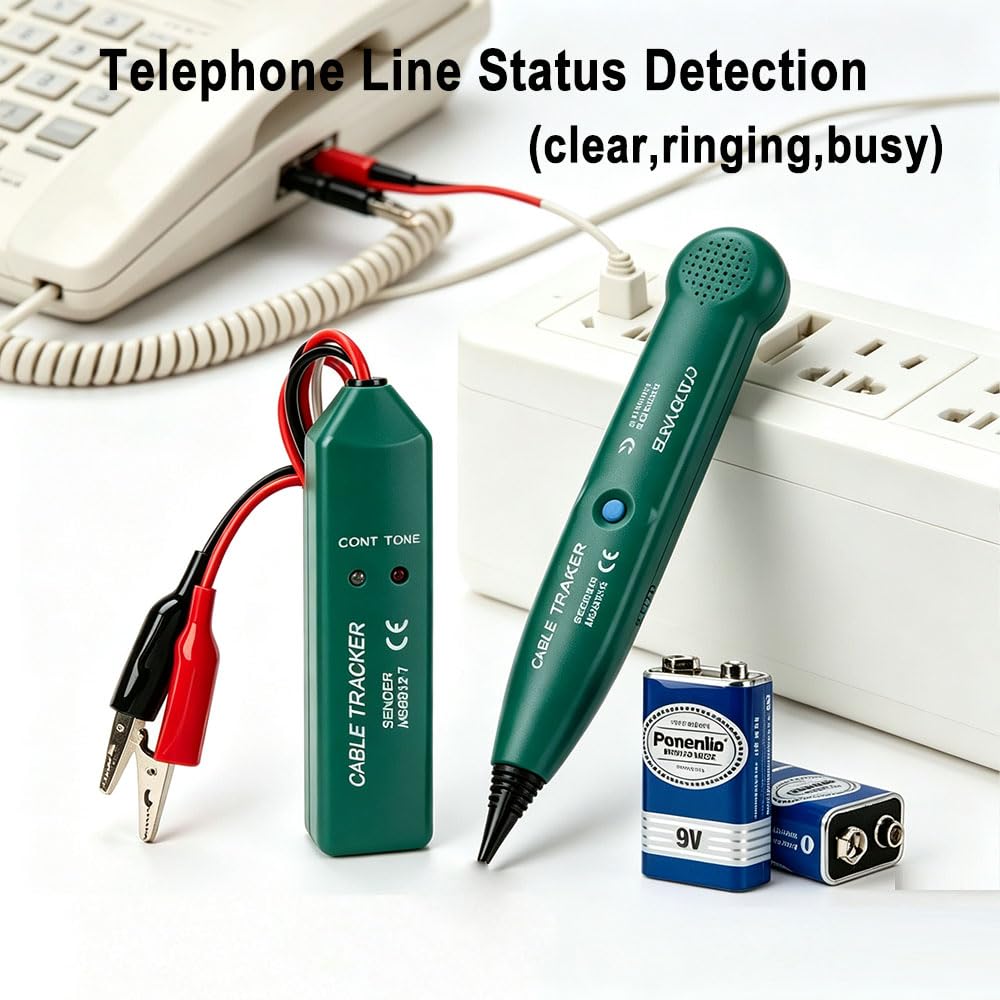 Telephone Phone Line Tester, Dead Circuit Tracer, Continuity Tester Open Finder for Diyer