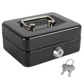 xydled Medium Cash Box with Lock, Metal Money Box, Steel Money Box, Pink