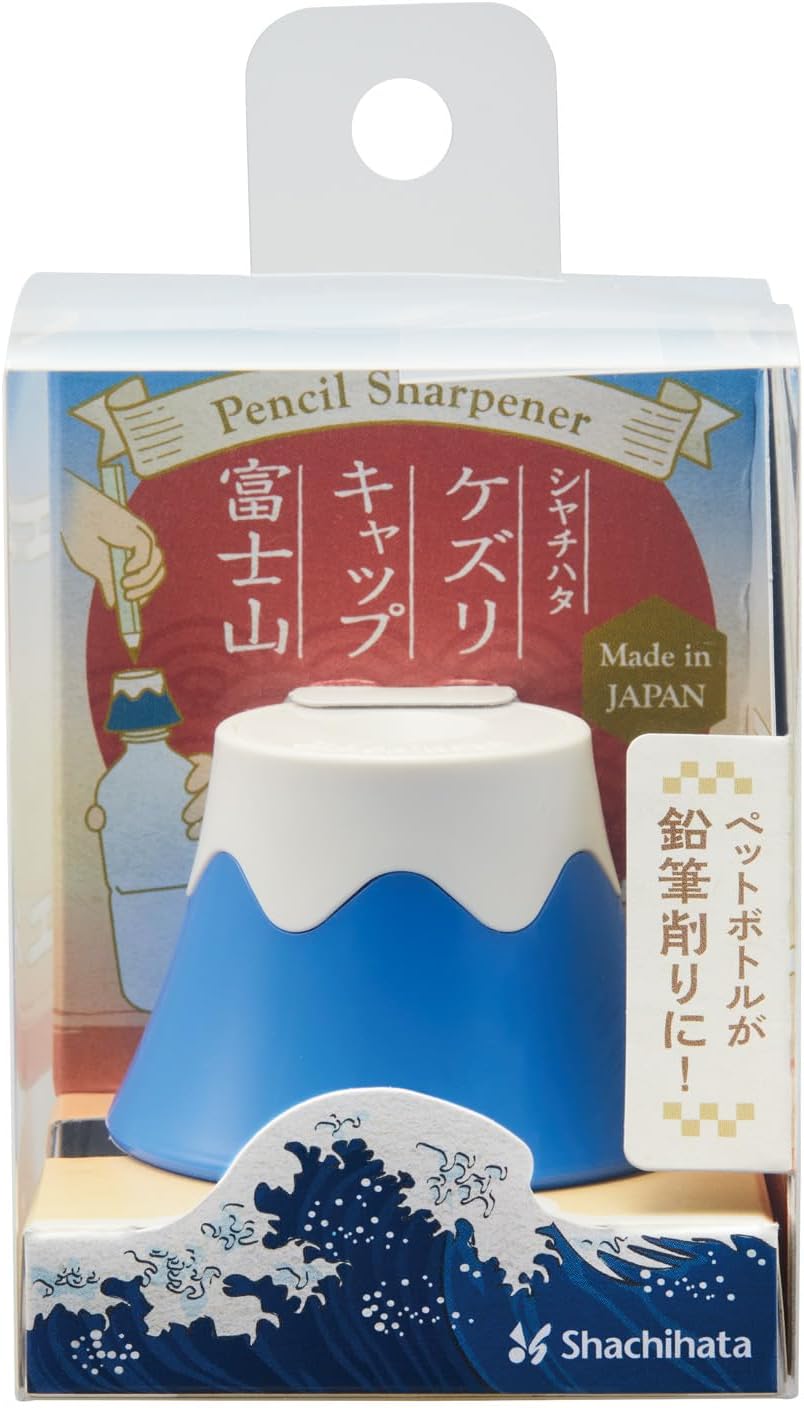 Shachihata ZKC-F2/H Pencil Sharpener, Kizuri Cap, Mt. Fuji Red, Plastic Bottle Mount Type