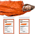 ANLOKE Emergency Sleeping Bags (2-Pack) Survival Sleeping Bag - Portable Thermal Sleeping