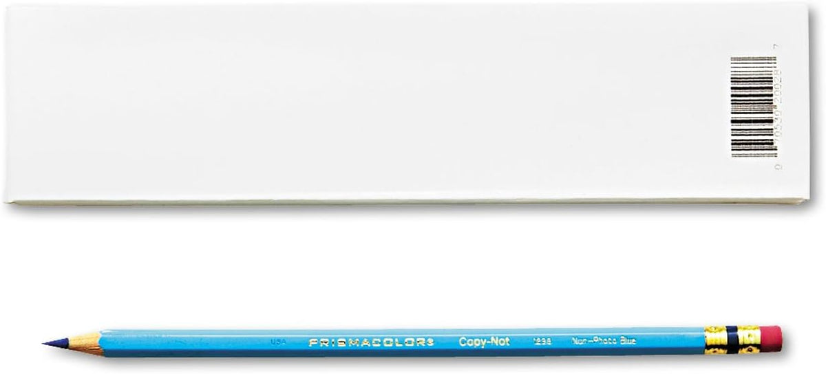 Prismacolor 20028 Col-Erase Pencil w/Eraser Non-Photo Blue Lead/Barrel Dozen