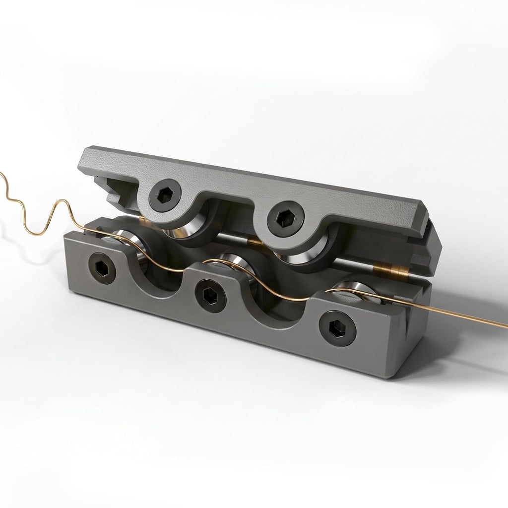 Jewelry Wire Straightener Tool, 5 Metal Bearing One-Pull Straightening Tool for Jewelry