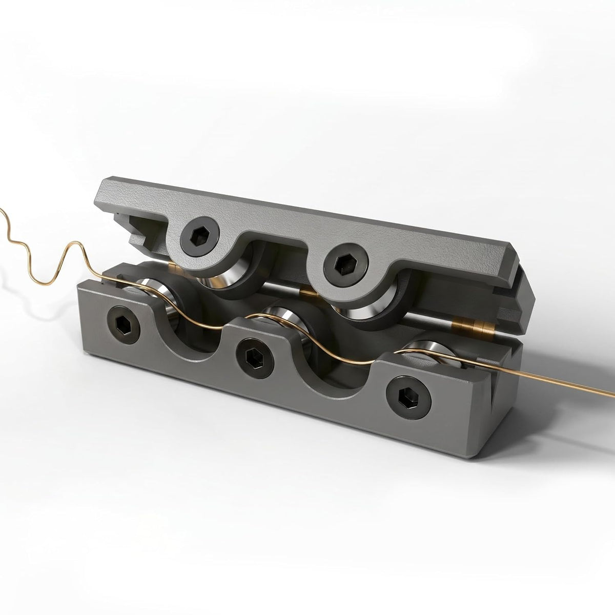 Jewelry Wire Straightener Tool, 5 Metal Bearing One-Pull Straightening Tool for Jewelry