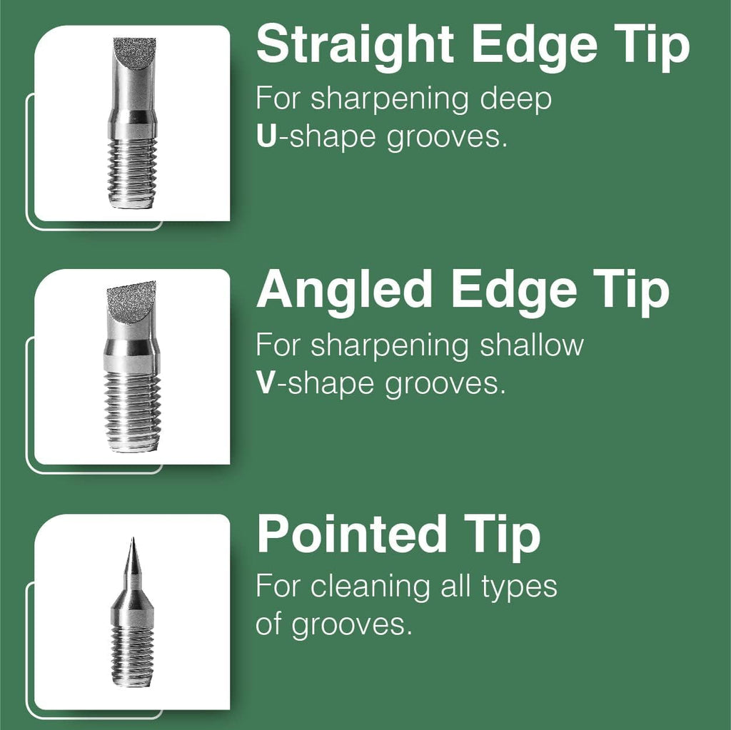 Caddy Splash Golf Club Groove Sharpener Tool - 3-in-1 Golf Club Cleaner for Wedge