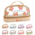 Bunny Pencil Pouch w/Handle Rabbit Kitten Bear Puppy Pen Case Cosmetic Bag Clear Case