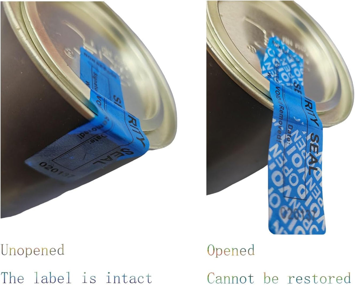 100pcs 25x90mm Non Residue Signable Tamper Evident Anti Counterfeit Tamper Proof Stickers