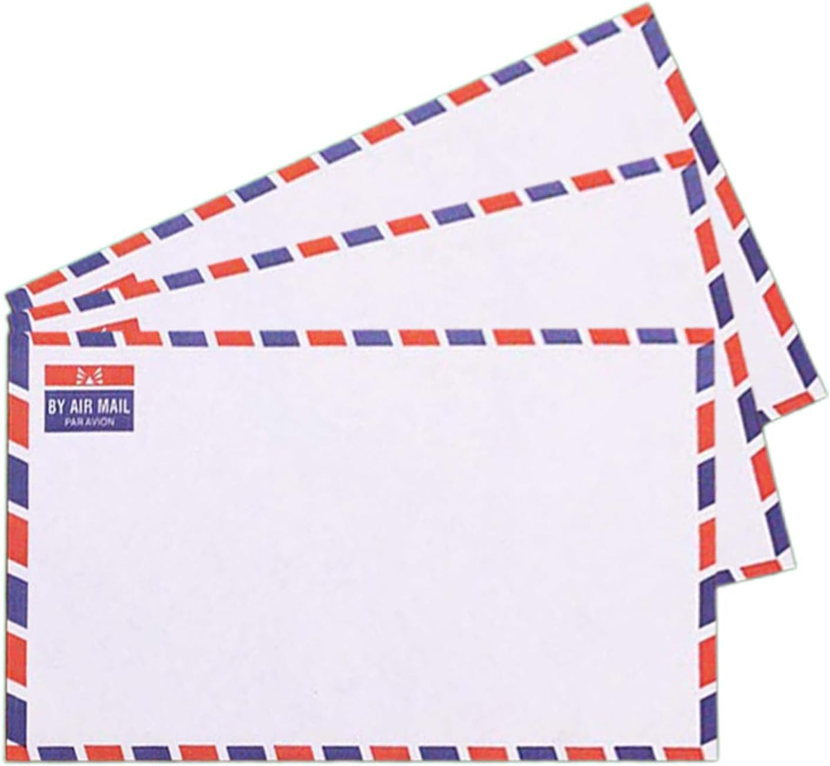 50 Pcs Airmail Envelopes with Commercial Flap, 4.5 x 8.9 Inches