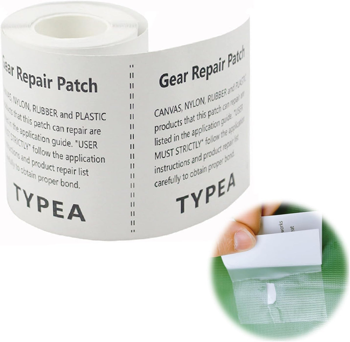 50 Pack Exercise Ball Repair Kit, 3" x 87" Inflatable Patch Waterproof TPU Pool Heavy