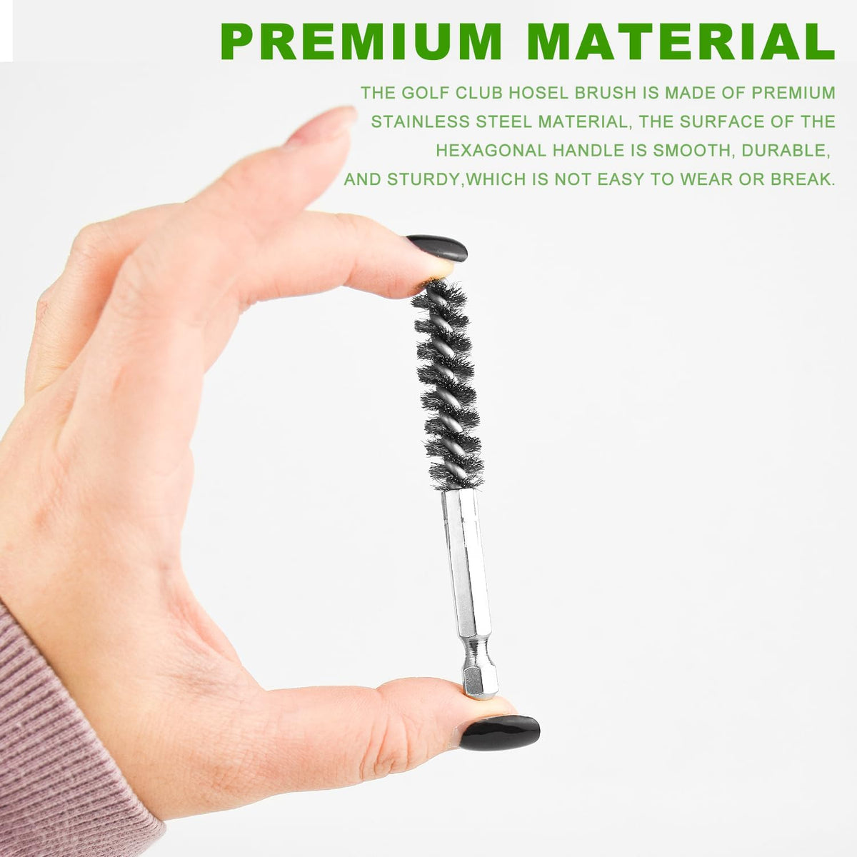 10PCS Golf Clubs Head Hosel Brush，Golf Club Cleaning Tool