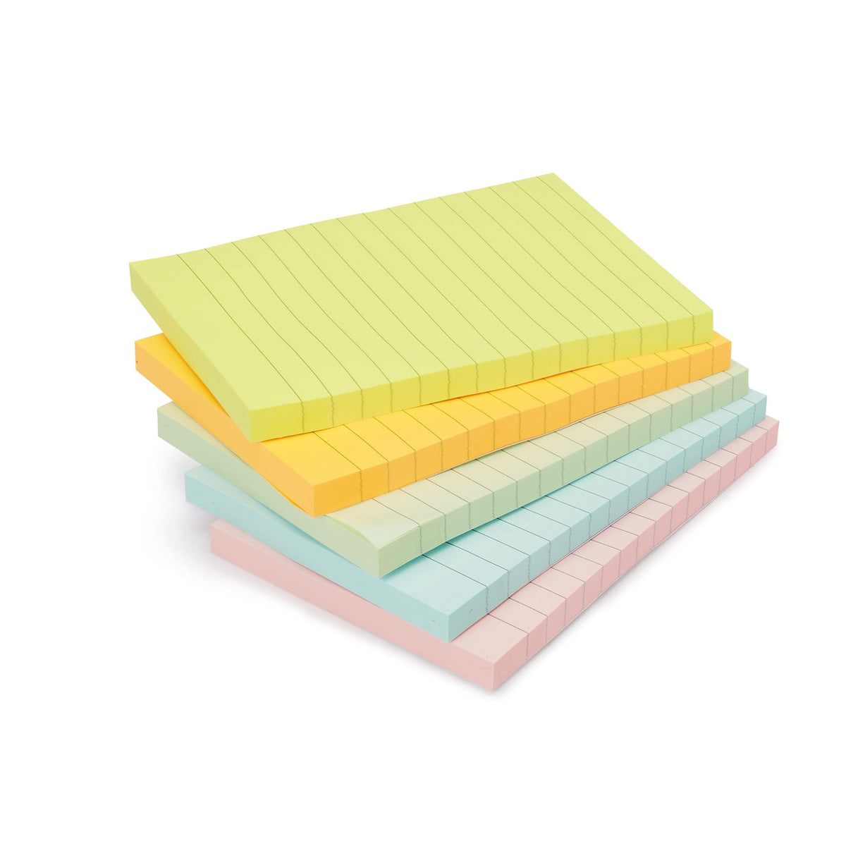 Amazon Basics Square Sticky Notes, Self-Stick Pads, 3 x 3 inches, Yellow, 18-Pack