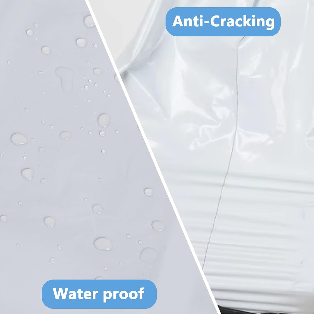10Pack 17.7x22" White Poly Mailers - Self Sealing
