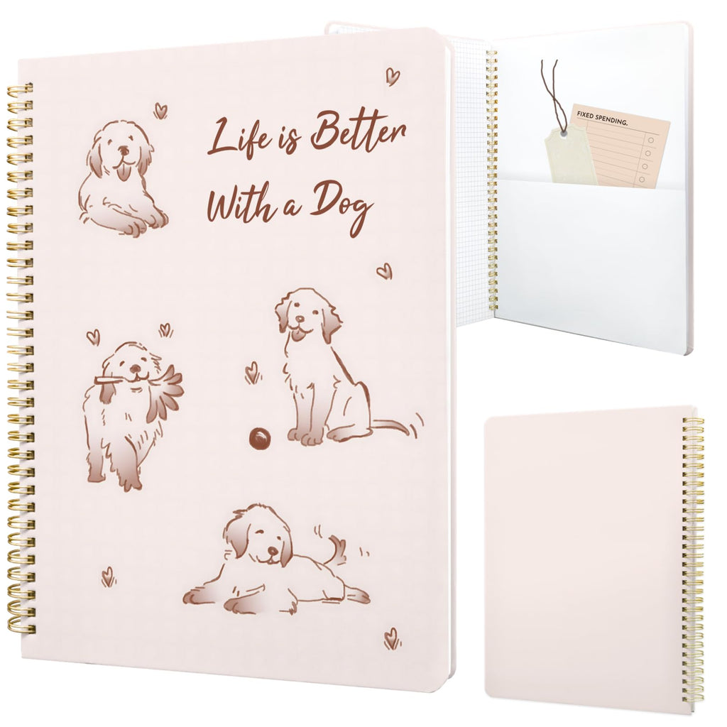 Cute Spiral Notebook 8.5 x 11 Graph Paper Journal A4, Plant Flower