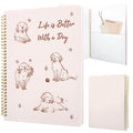 Cute Spiral Notebook 8.5 x 11 Graph Paper Journal A4, Plant Flower