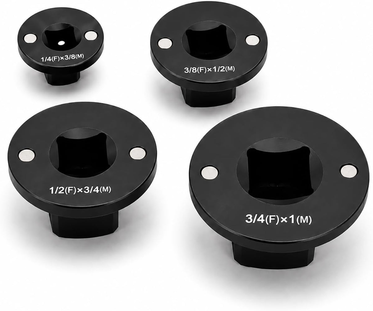 4-Piece Magnetic Low Profile Impact Socket Adapter Set