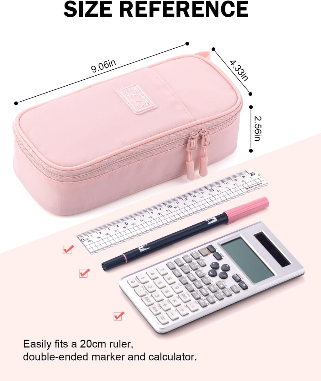 CICIMELON Durable Pencil Case Big Storage Pen Pouch Bag for School Supplies Office