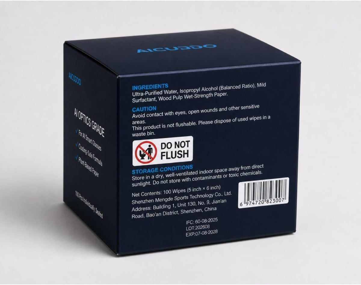 AI Glasses Cleaning Wipes for Ray-Ban Meta Gen 2/1, Smart Glasses Cleaner