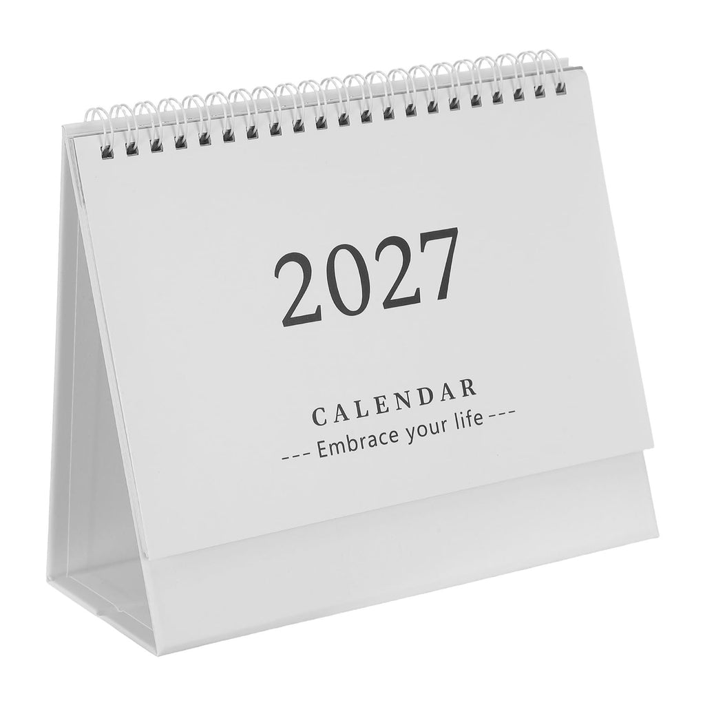 NUOBESTY Monthly Desk Calendar 2026-2027 Standing Flip Daily Calendar