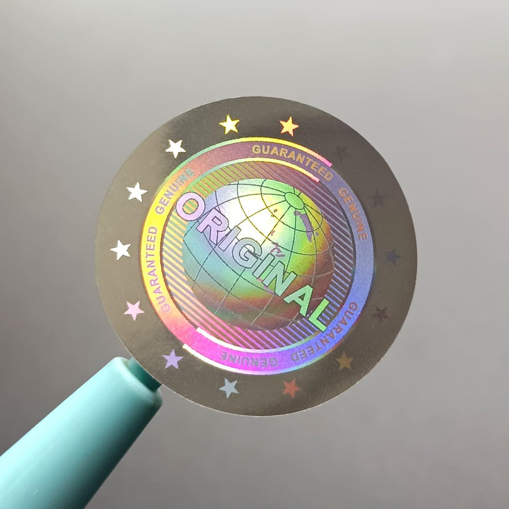 1 inch Round Transparent Blank Tamper Evident Labels Crystal Clear Sealing Package Seal