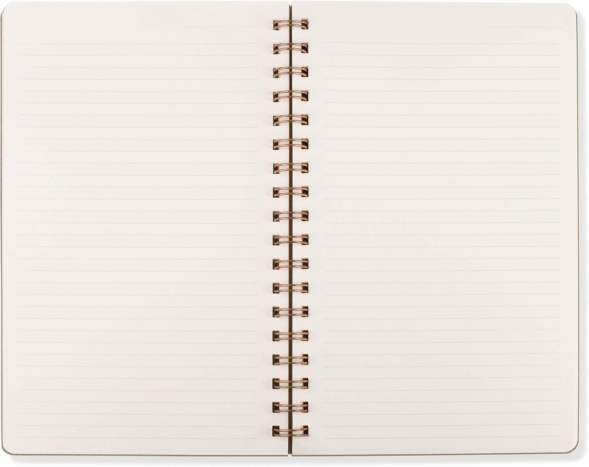 Fringe Signature Spiral Journal/Notebook, 160 Lined Pages, 6 x 9.5 Inches