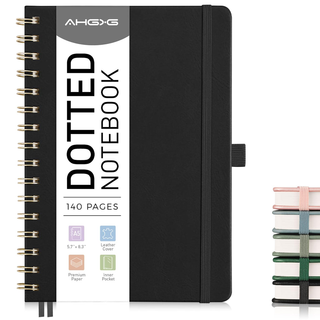 AHGXG Graph Paper Notebook, 140 Pages, B5 (7.6" x 10")
